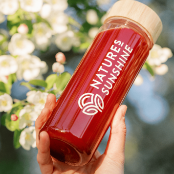 Szklana butelka z logo 500 ml NSP, model 65118| Obraz nr 2