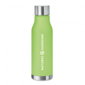 Zielona butelka z logo 600 ml Zielona butelka z logo 600 ml